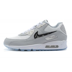 Air Max 90 Women/Men Sports Shoes Grey White CN8607-002