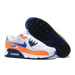 Air Max 90 Women/Men Sports Shoes Orange Blue AJ1285-104