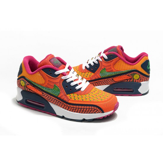 Air Max 90 Women/Men Sports Shoes Orange Pink