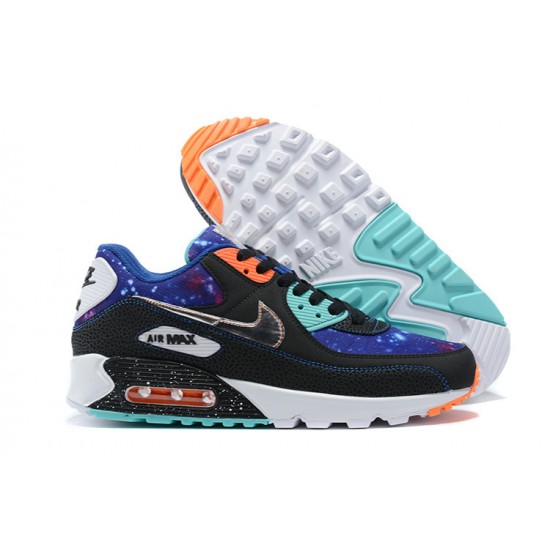 Air Max 90 Women/Men Sports Shoes Supernova Blue White CW6018-001