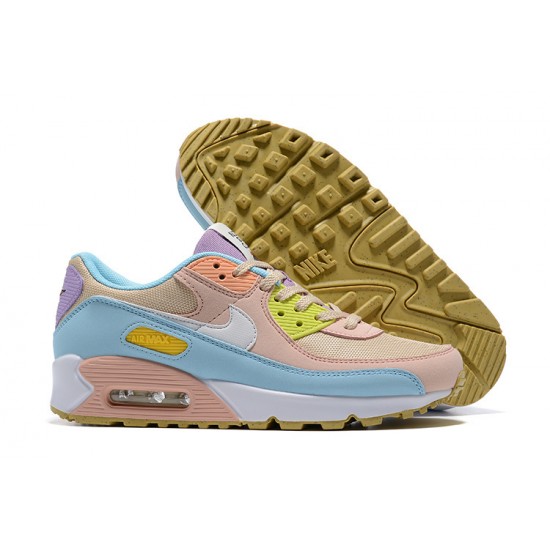 Air Max 90 Women Sports Shoes Pink Blue DJ9997-100