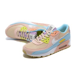 Air Max 90 Women Sports Shoes Pink Blue DJ9997-100