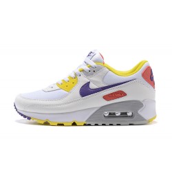 Air Max 90 Women Sports Shoes White Yellow