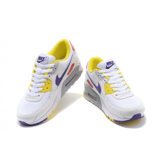 Air Max 90 Women Sports Shoes White Yellow