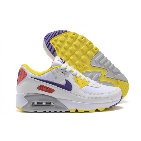 Air Max 90 Women Sports Shoes White Yellow