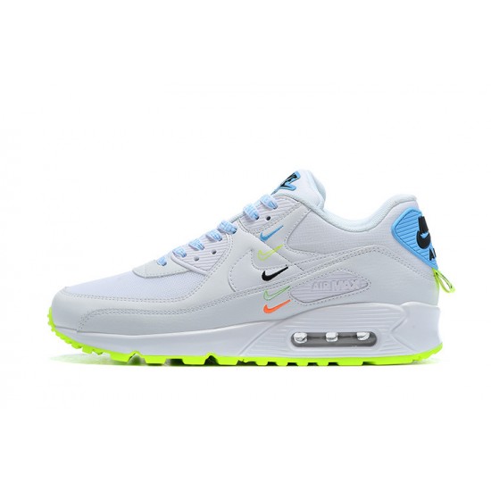 Air Max 90 SE Men Sports Shoes Worldwide White Blue CK7069-100