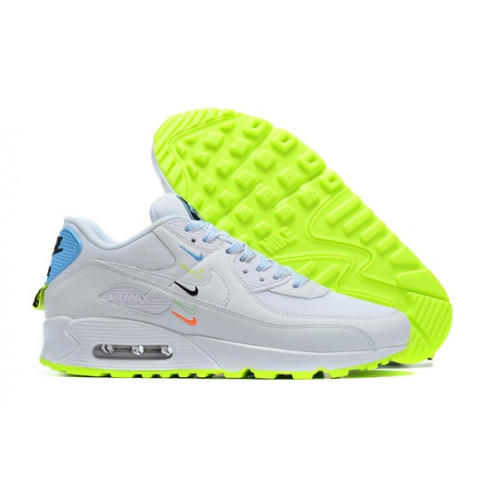 Air Max 90 SE Men Sports Shoes Worldwide White Blue CK7069-100