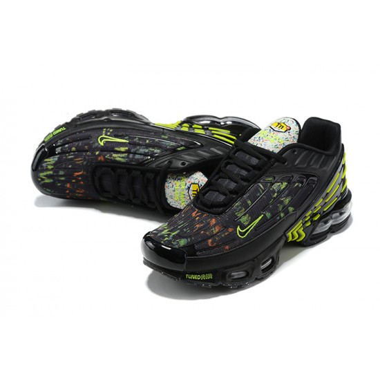 Air Max Plus 3 Men Sports Shoes Black Green DM9097-001 