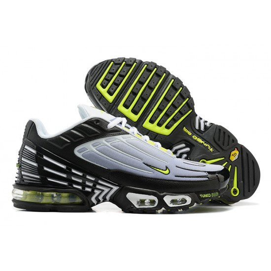 Air Max Plus 3 Men Sports Shoes Black Grey and Green