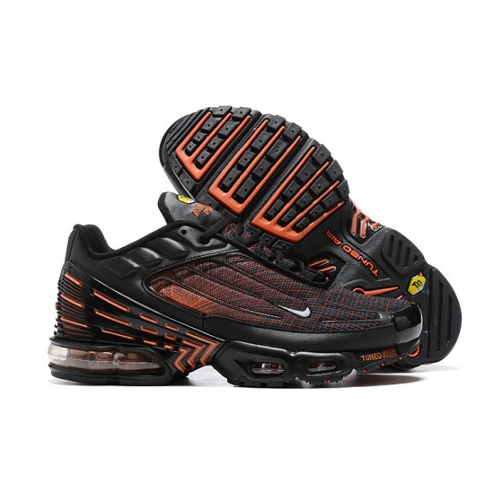 Air Max Plus 3 Men Sports Shoes Black Orange FB3352-001