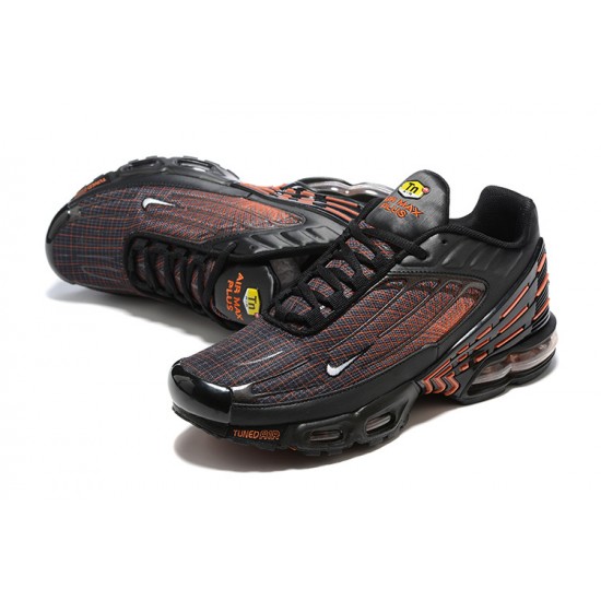 Air Max Plus 3 Men Sports Shoes Black Orange FB3352-001