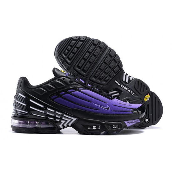 Air Max Plus 3 Men Sports Shoes Black Purple CD7005-100