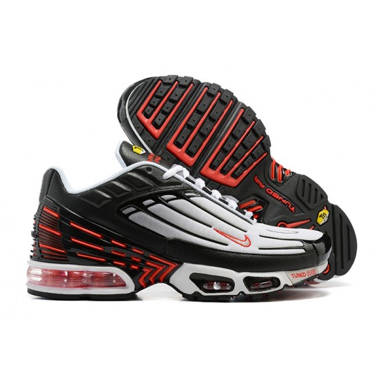 Air Max Plus 3 Men Sports Shoes Black Red and Grey