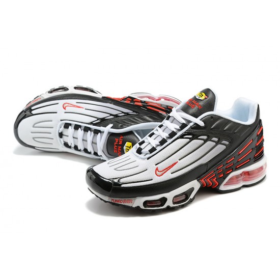 Air Max Plus 3 Men Sports Shoes Black Red and Grey