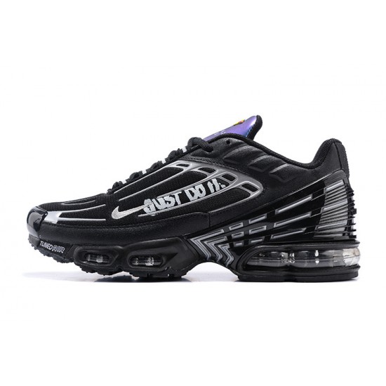 Air Max Plus 3 Men Sports Shoes Black Silver