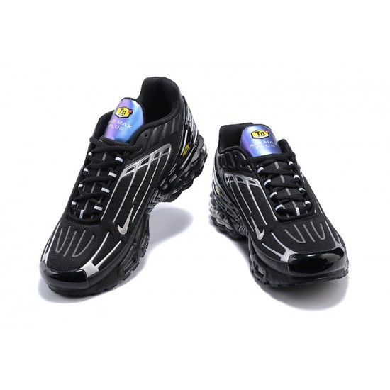 Air Max Plus 3 Men Sports Shoes Black Silver