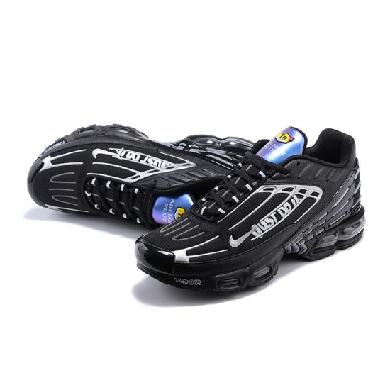 Air Max Plus 3 Men Sports Shoes Black Silver