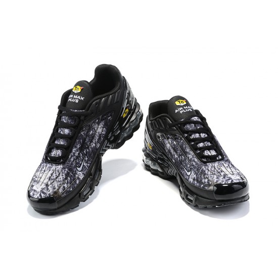 Air Max Plus 3 Men Sports Shoes Black White DO6386-001