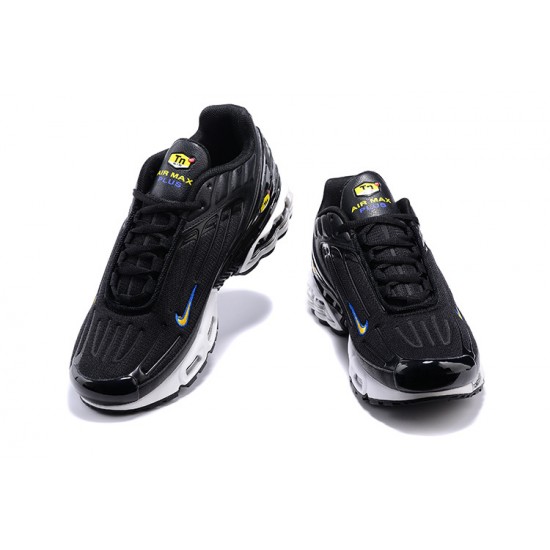 Air Max Plus 3 Men Sports Shoes Black White