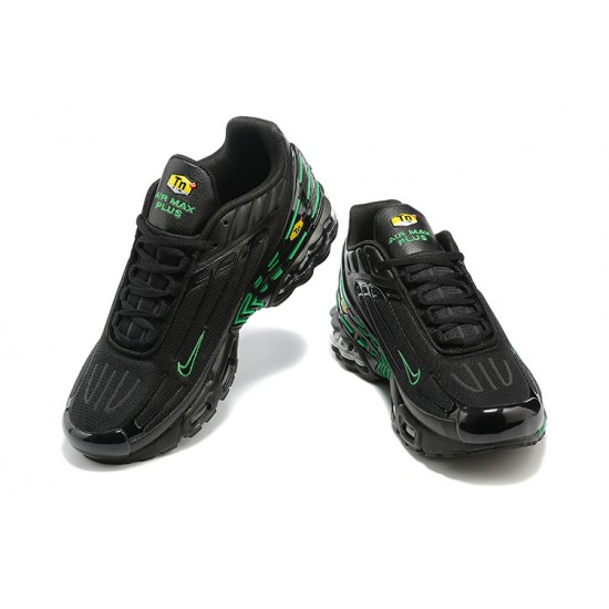 Air Max Plus 3 Men Sports Shoes Black and Green