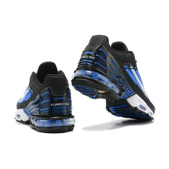 Air Max Plus 3 Men Sports Shoes Blue White and Black DR8588-400