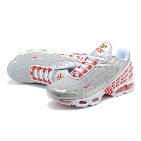 Air Max Plus 3 Men Sports Shoes Grey Silver and Red  CK5178-072