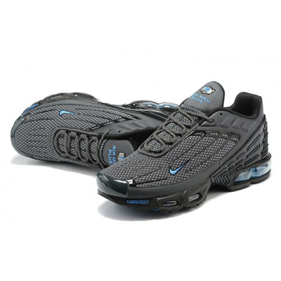 Air Max Plus 3 Men Sports Shoes Grey and Blue