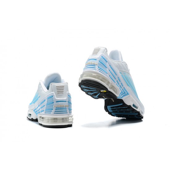 Air Max Plus 3 Men Sports Shoes White Blue