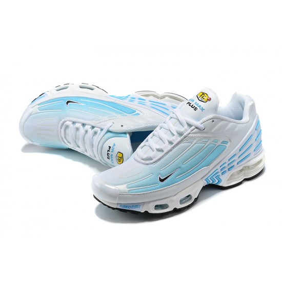 Air Max Plus 3 Men Sports Shoes White Blue