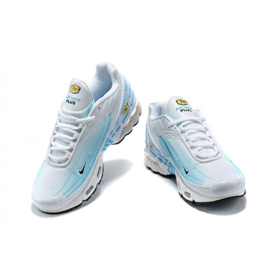 Air Max Plus 3 Men Sports Shoes White Blue