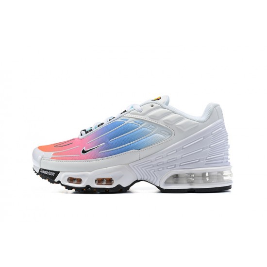 Air Max Plus 3 Men Sports Shoes White Blue and Pink