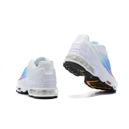 Air Max Plus 3 Men Sports Shoes White Blue and Pink