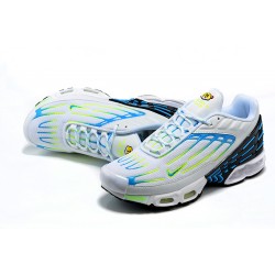 Air Max Plus 3 Men Sports Shoes White Blue and Yellow DV7138-100