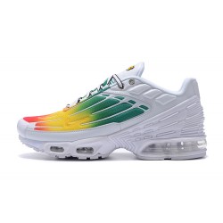 Air Max Plus 3 Men Sports Shoes White Green and Yellow