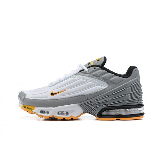 Air Max Plus 3 Men Sports Shoes White Grey and Orange