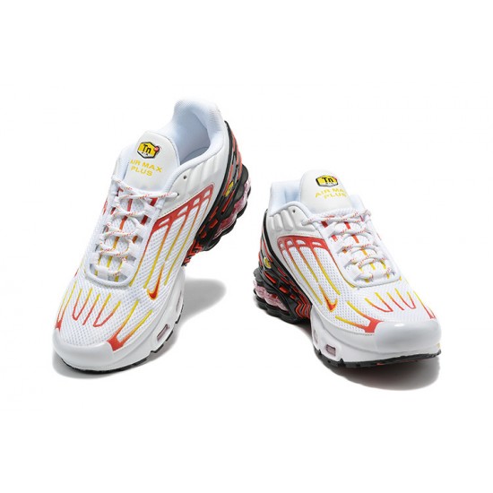 Air Max Plus 3 Men Sports Shoes White Red DX9263-100