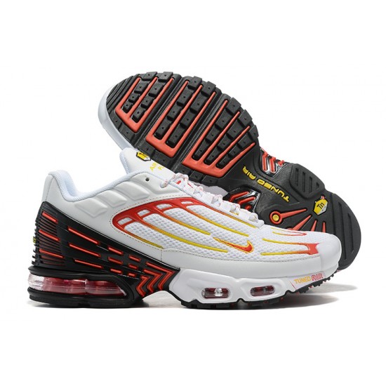 Air Max Plus 3 Men Sports Shoes White Red DX9263-100