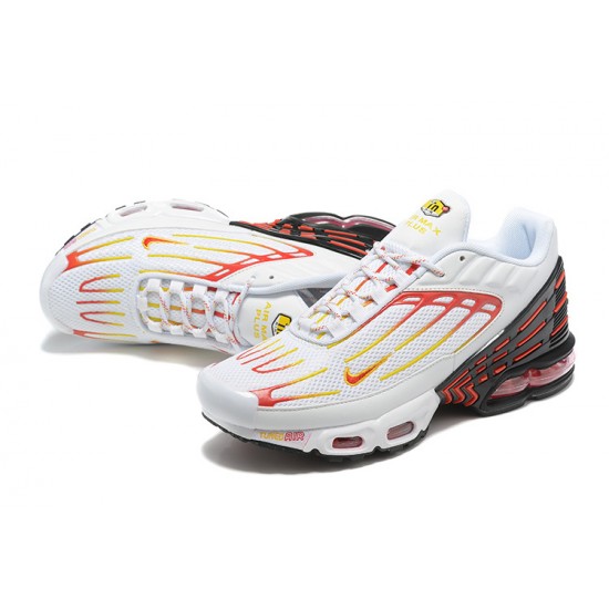 Air Max Plus 3 Men Sports Shoes White Red DX9263-100