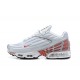 Air Max Plus 3 Men Sports Shoes White Red and Silver