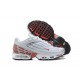 Air Max Plus 3 Men Sports Shoes White Red and Silver