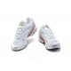 Air Max Plus 3 Men Sports Shoes White Red and Silver