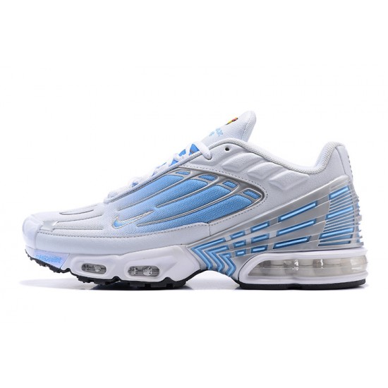 Air Max Plus 3 Men Sports Shoes White Silver