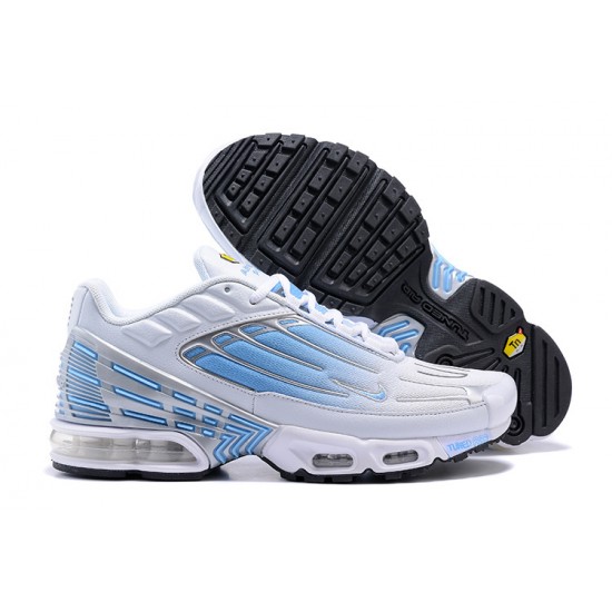 Air Max Plus 3 Men Sports Shoes White Silver