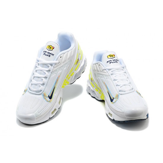 Air Max Plus 3 Men Sports Shoes White Yellow DV6823-100