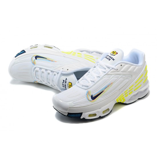 Air Max Plus 3 Men Sports Shoes White Yellow DV6823-100