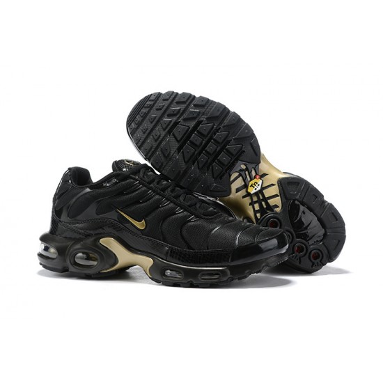 Air Max Plus Tn Men Sports Shoes Black Gold 852630-001