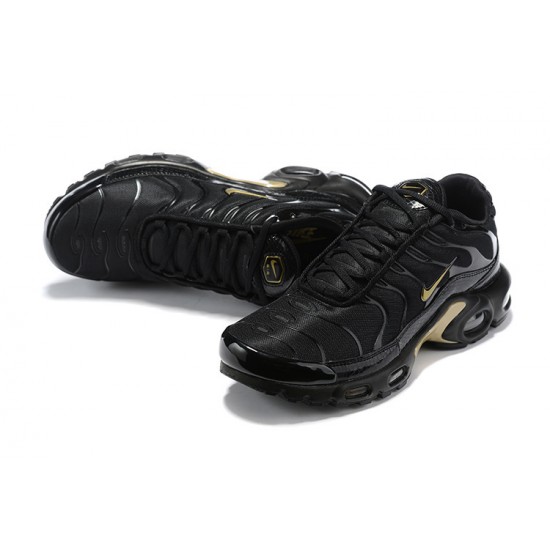 Air Max Plus Tn Men Sports Shoes Black Gold 852630-001