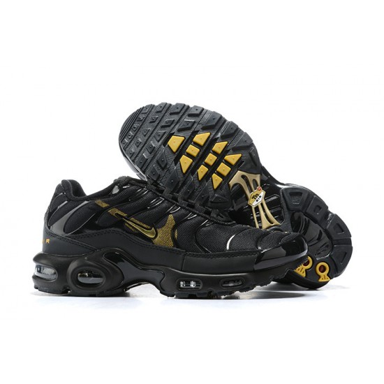 Air Max Plus Tn Men Sports Shoes Black Gold