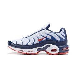 Air Max Plus Tn Men Sports Shoes QS White Blue and Red