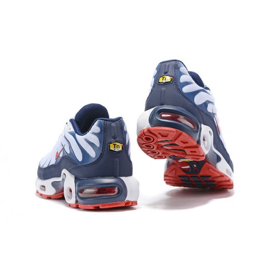 Air Max Plus Tn Men Sports Shoes QS White Blue and Red